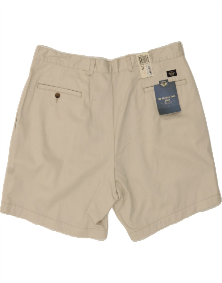 DOCKERS Mens Pegged Chino Shorts W38 XL  Off White Cotton Vintage Dockers and Second-Hand Dockers from Messina Hembry 
