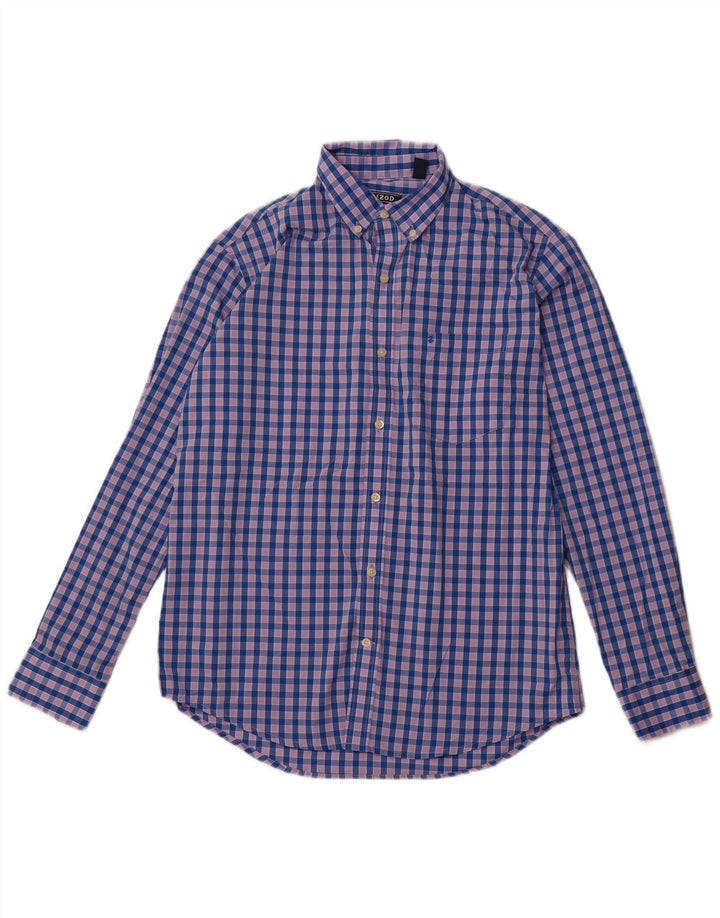 IZOD Herreskjorte Medium Blue Check Polyester