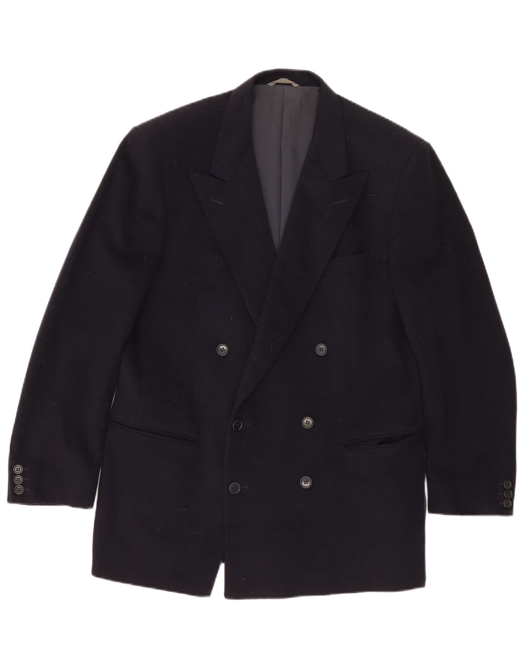 Nino Cerruti Herre Double Breasted Blazer Jacket IT 52 XL Sort Uld
