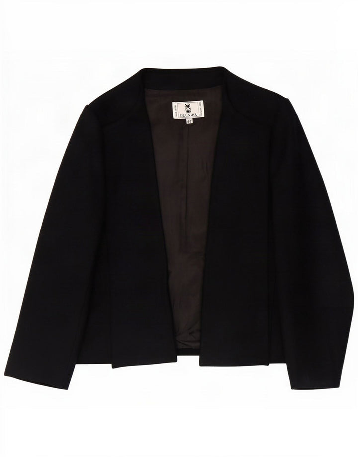 Oliver Womens Open Blazer Jacket IT 42 Medium Navy Blue