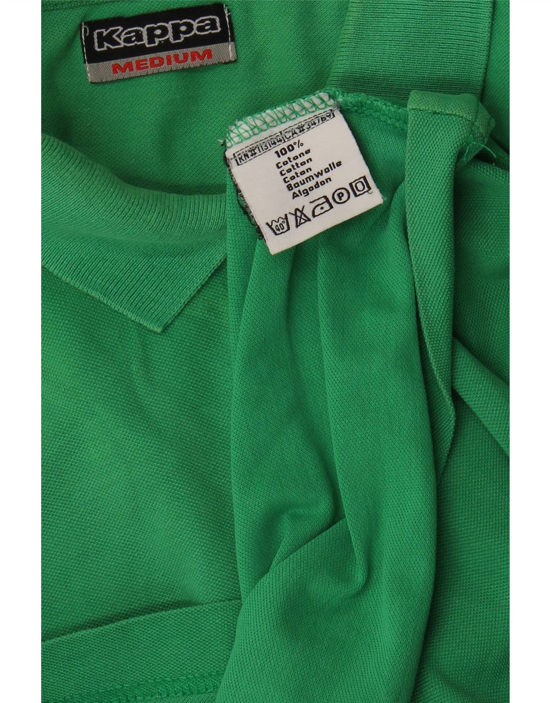 KAPPA Mens Polo Shirt Medium Green Cotton Vintage Kappa and Second-Hand Kappa from Messina Hembry 