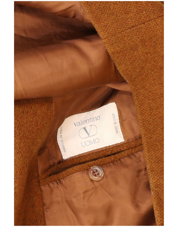 Valentino Herre 2-knaps blazerjakke IT 54 2XL Brun Ny Uld