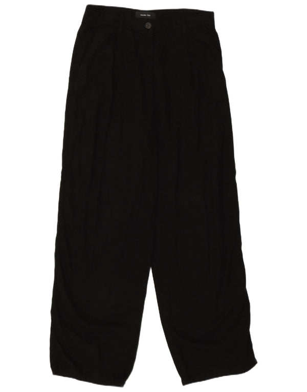 Massimo Dutti Dame Lige Casual Bukser EU 38 Small W28 L31 Sort