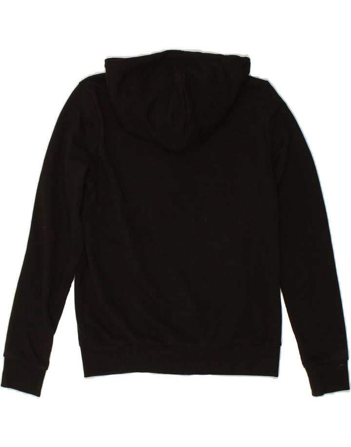 PUMA Womens Zip Hoodie Sweater UK 14 Medium Black Cotton Vintage Puma and Second-Hand Puma from Messina Hembry 