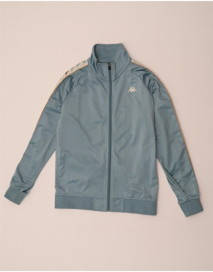 Kappa Herre grafisk træningsdragt Topjakke Medium Blue Colourblock Polyester