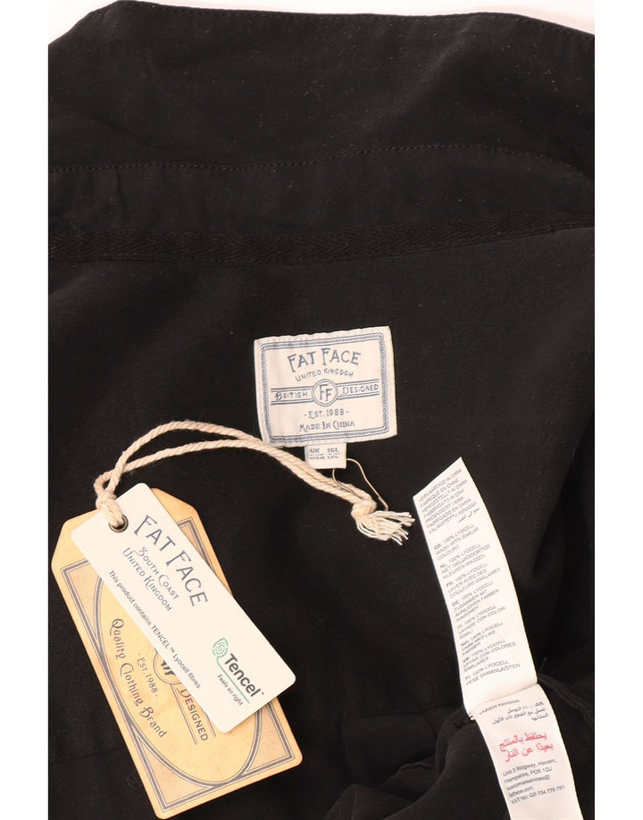 Fat Face Dame Jumpsuit UK 16 Large Black Lyocell