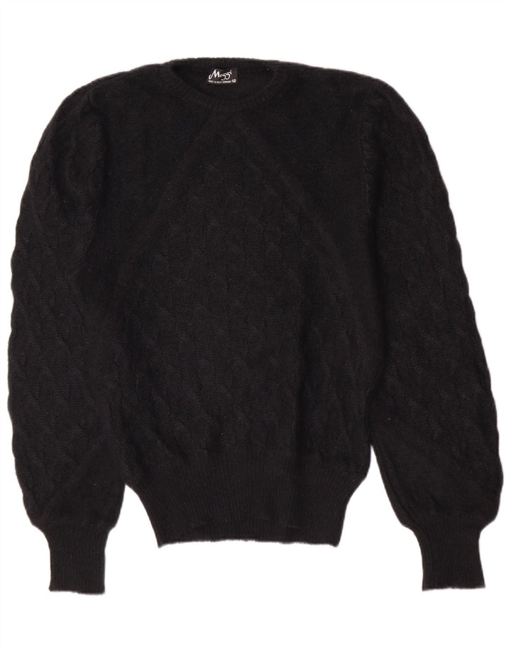 Meggi Dame Jumper Sweater EU 40 Medium Sort Mohair