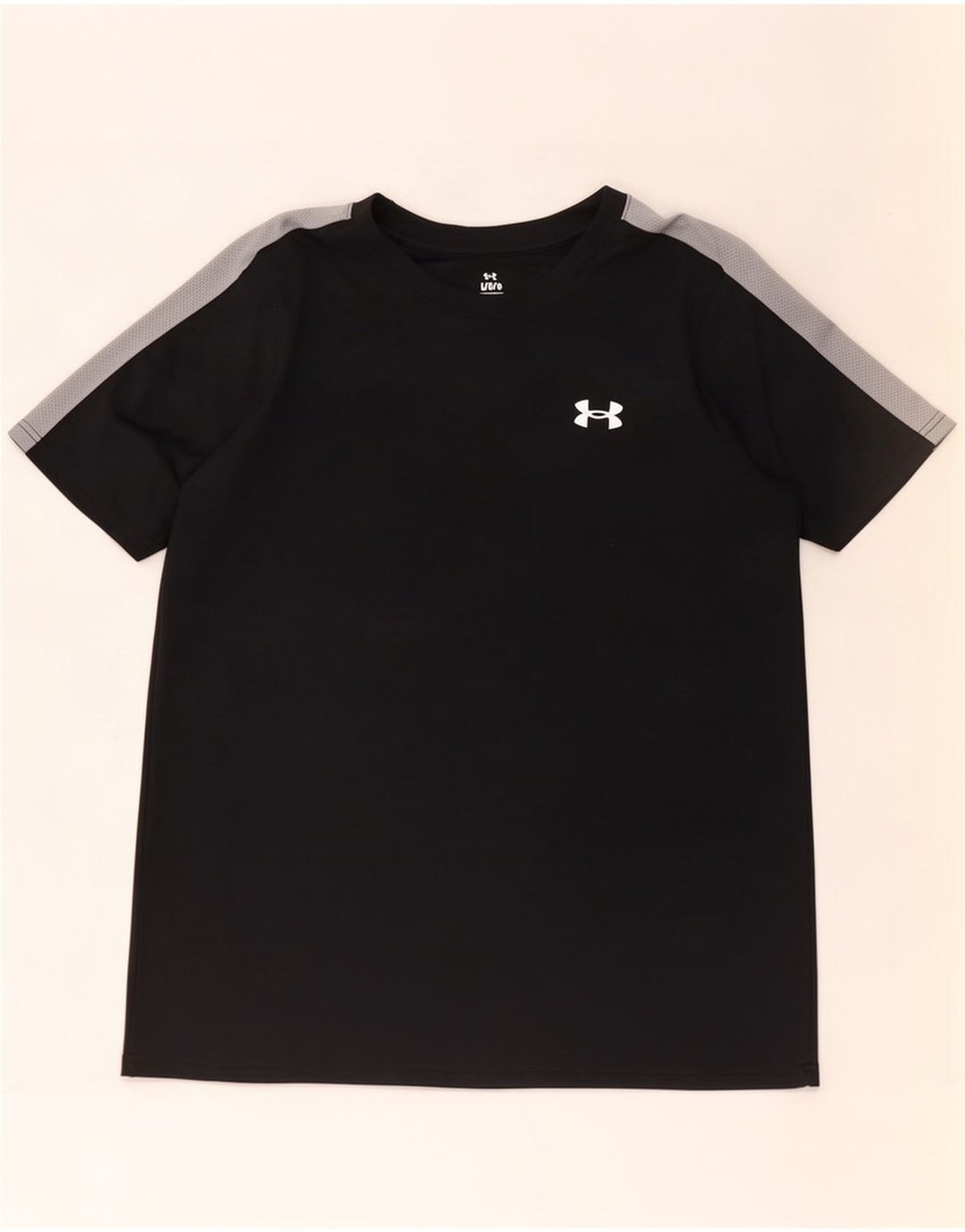 Under Armour Herre T-Shirt Top Stor Sort Colourblock Polyester