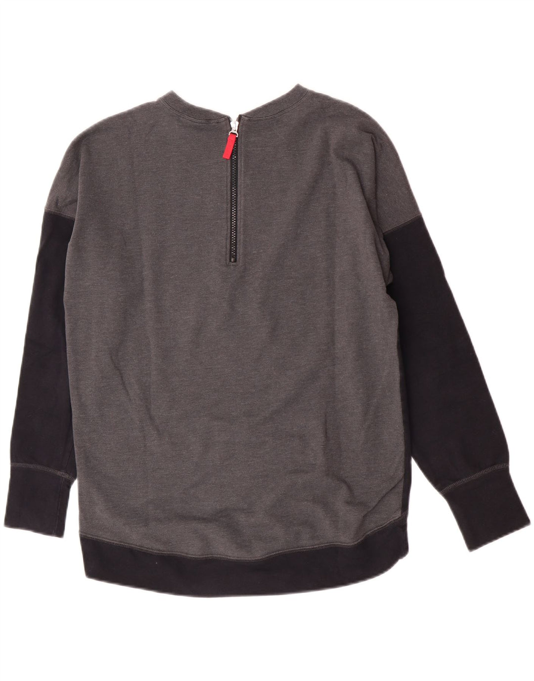 Champion Womens Sweatshirt Jumper UK 16 Large Black Colourblock