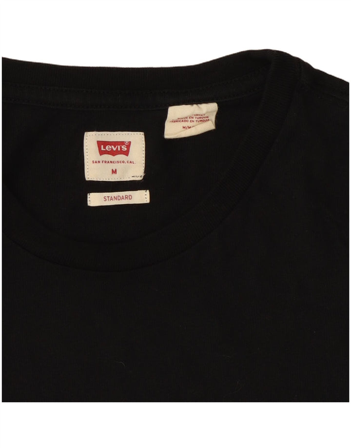 Levi's Herre Standard T-Shirt Top Medium Sort