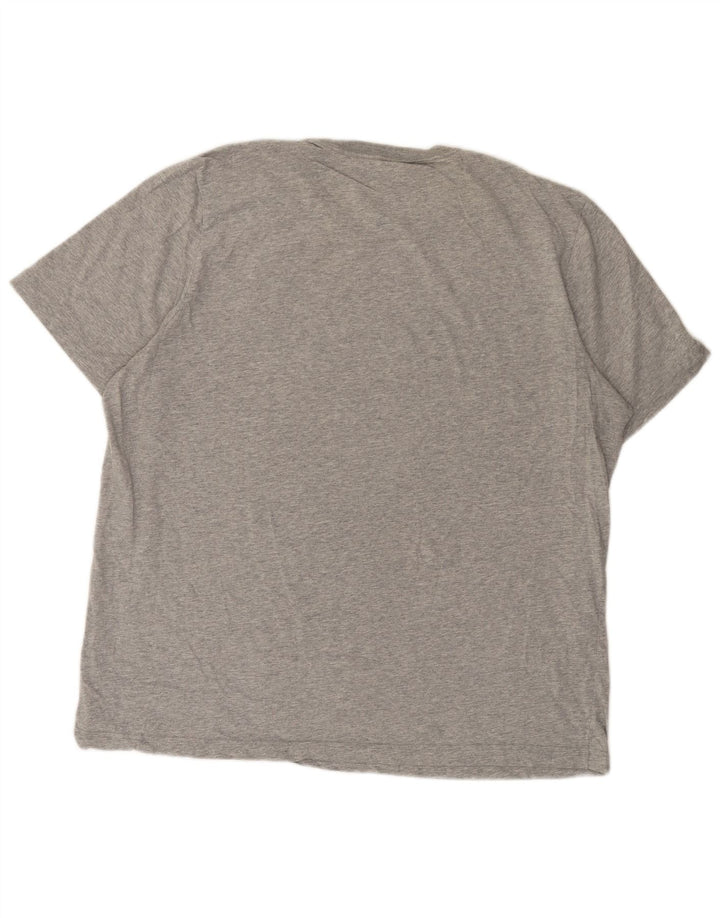 Adidas Herre T-Shirt Top XL Grå Flecked Bomuld