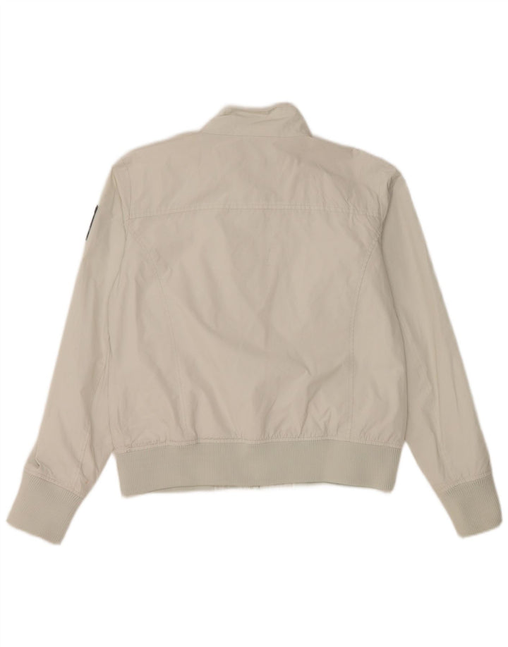 BOMBOOGIE Bomberjakke til kvinder UK 18 XL Hvid