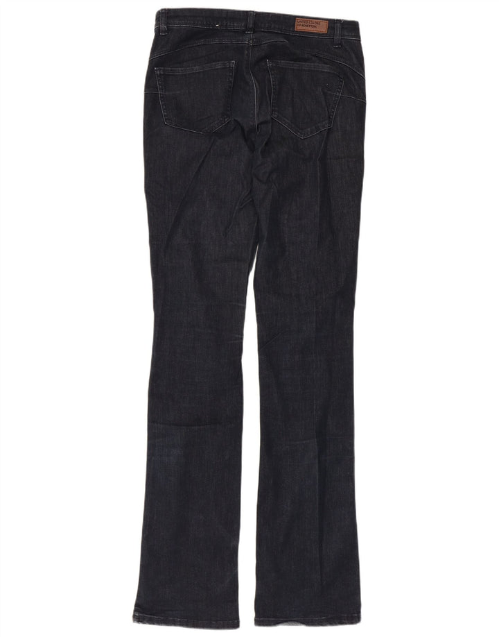 Benetton Dame Bootcut Jeans W30 L34 Marineblå