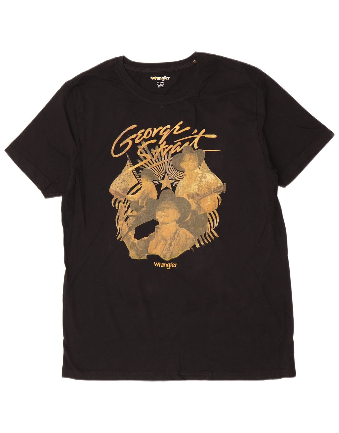 Wrangler Herre grafisk T-shirt Top Stor Sort