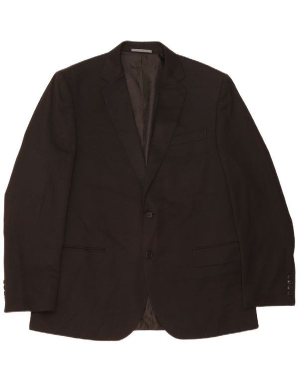 Marks & Spencer Herre 2-knaps blazerjakke UK 44 XL Sort Polyester