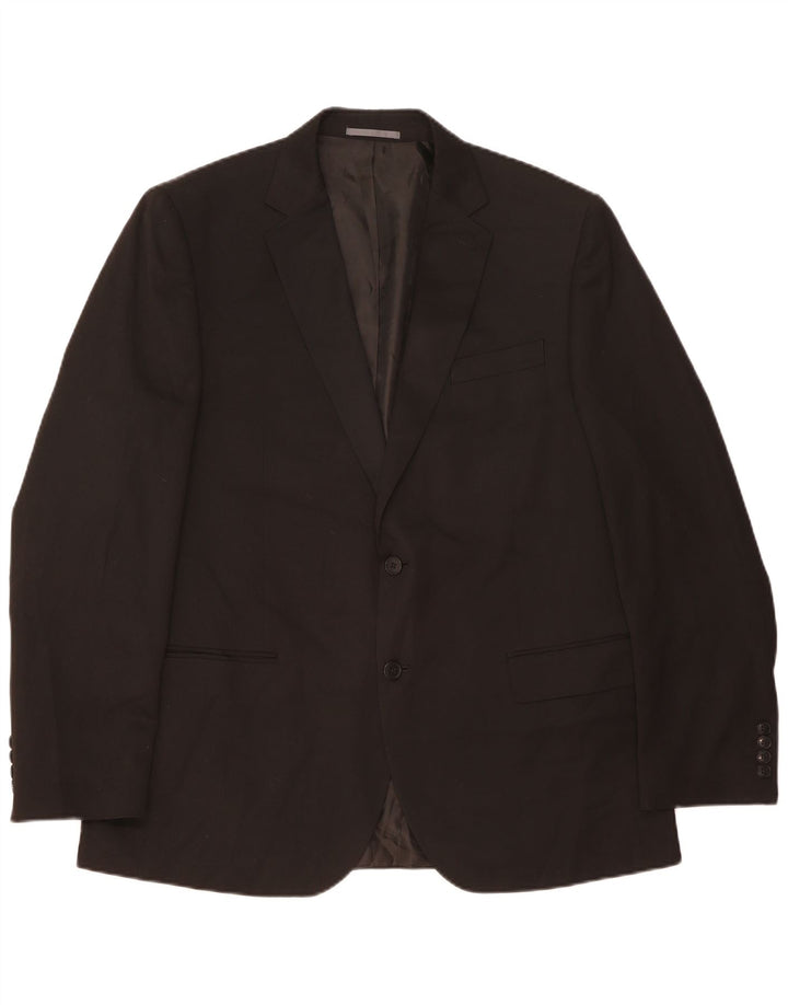 Marks & Spencer Herre 2-knaps blazerjakke UK 44 XL Sort Polyester