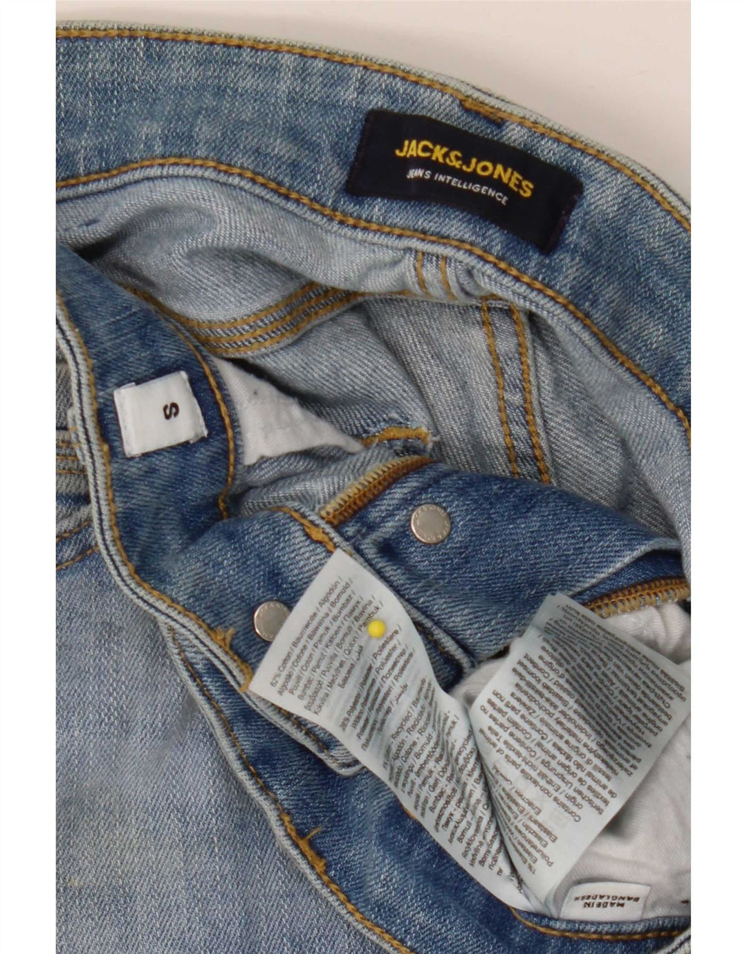 Jack & Jones denimshorts til mænd Small W29 blå bomuld