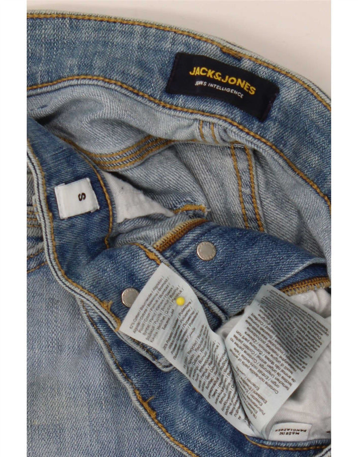 Jack & Jones denimshorts til mænd Small W29 blå bomuld