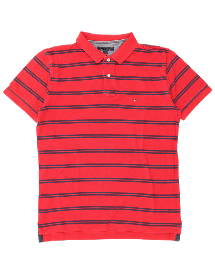 Tommy Hilfiger Herre poloshirt Stor rødstribet bomuld