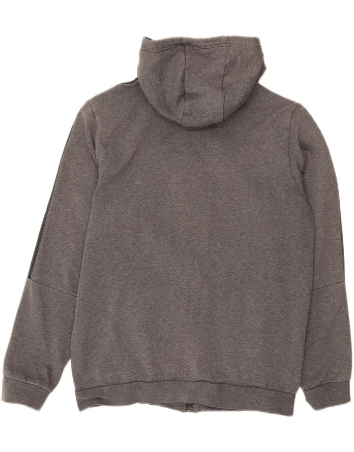 Adidas Hættetrøje med lynlås til mænd Stor grå bomuld