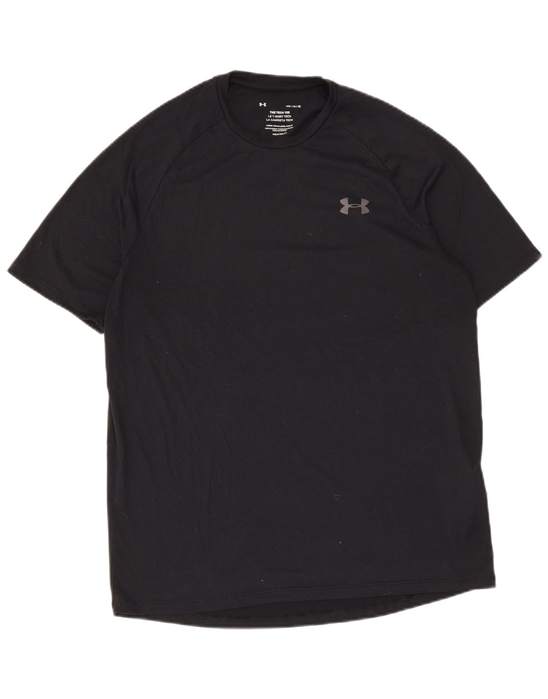 Under Armour Herre Heat Gear T-Shirt Top Medium Sort Polyester