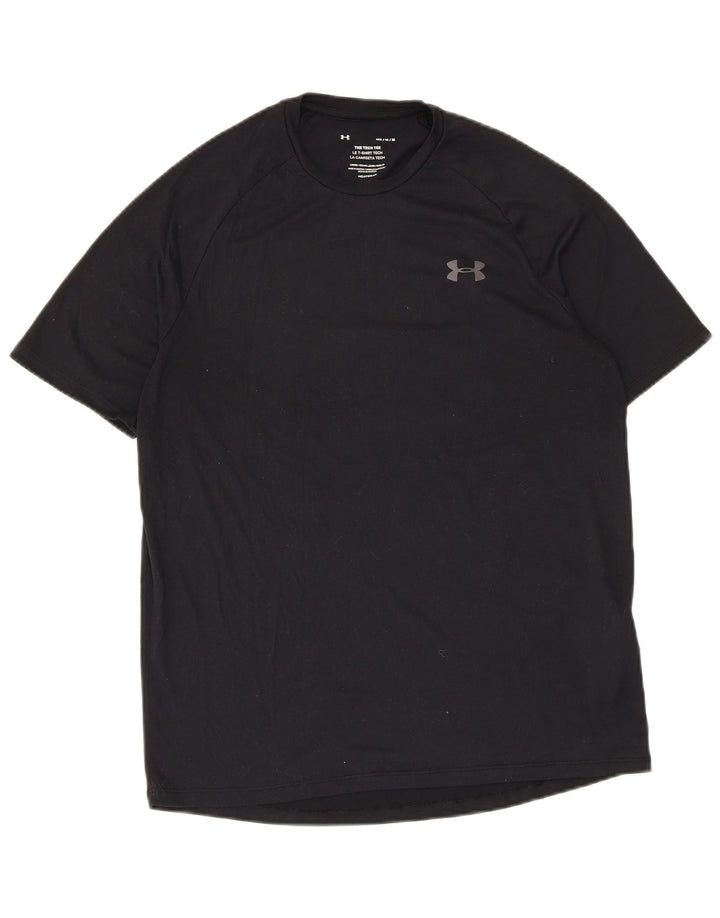 Under Armour Herre Heat Gear T-Shirt Top Medium Sort Polyester