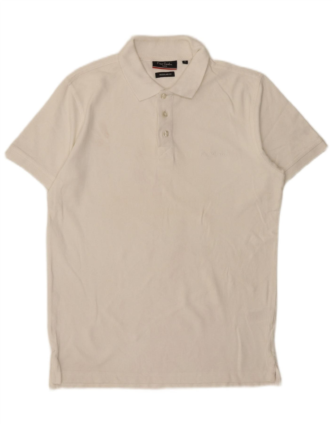 Pierre Cardin Herre Regular Fit Polo Shirt Lille hvid bomuld