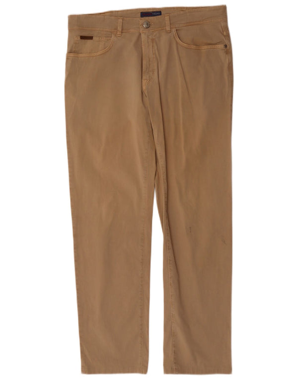 TRUSSARDI Straight Casual Bukser til mænd W35 L30 Beige Bomuld