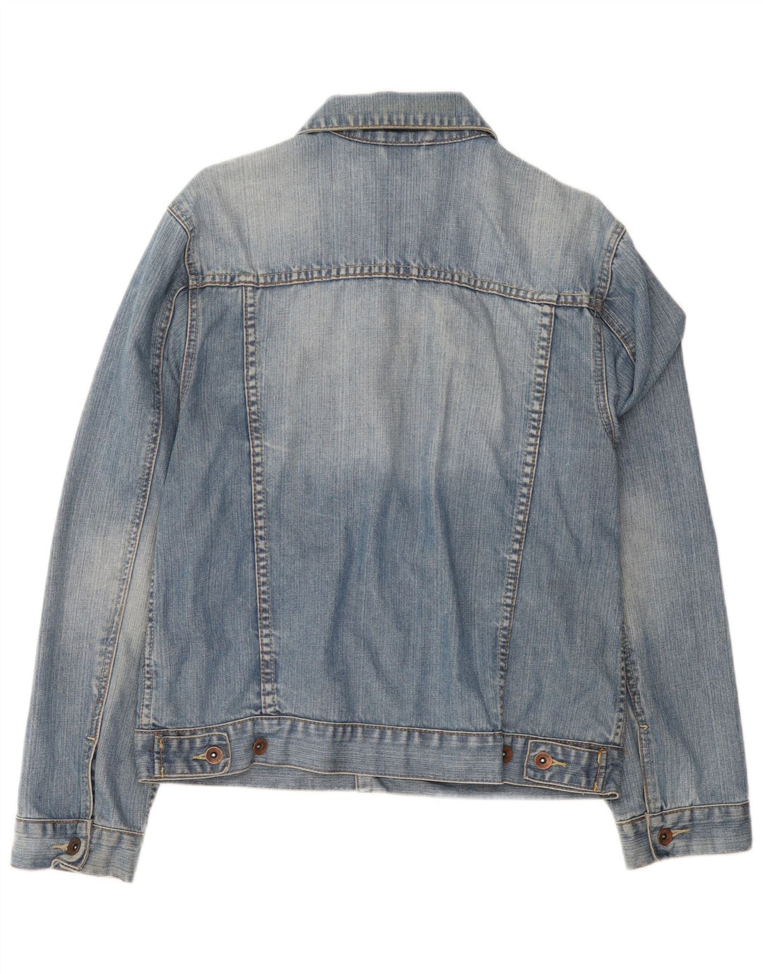 Oviesse Dame denimjakke UK 16 Stor Blå Bomuld