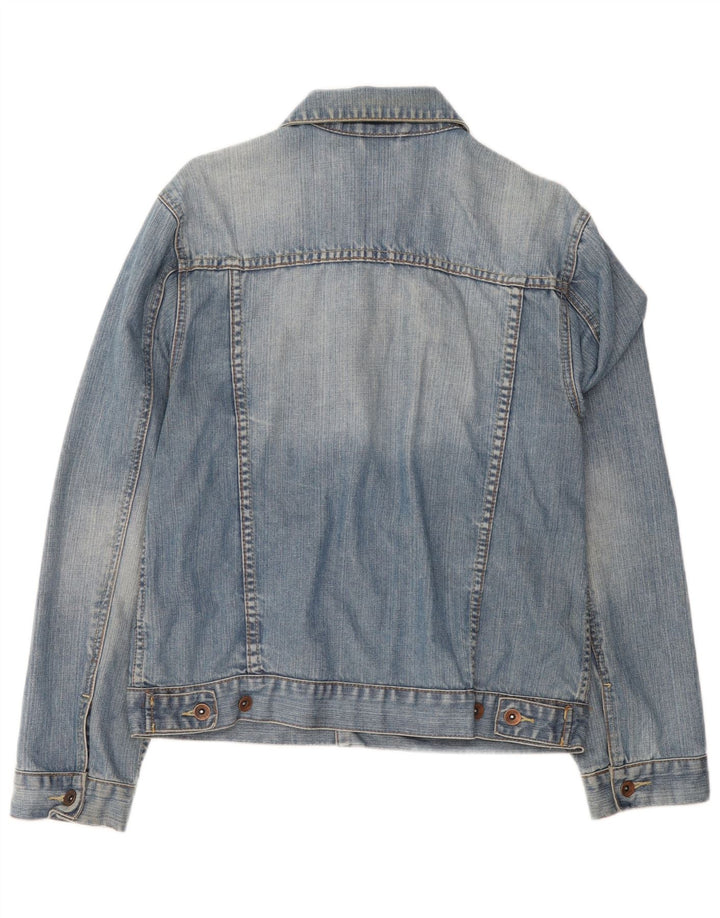 Oviesse Dame denimjakke UK 16 Stor Blå Bomuld