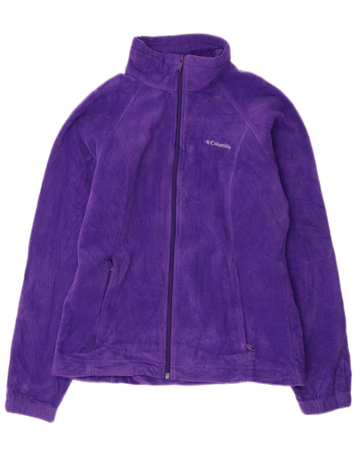 Columbia Dame Fleecejakke UK 14 Medium Lilla Polyester