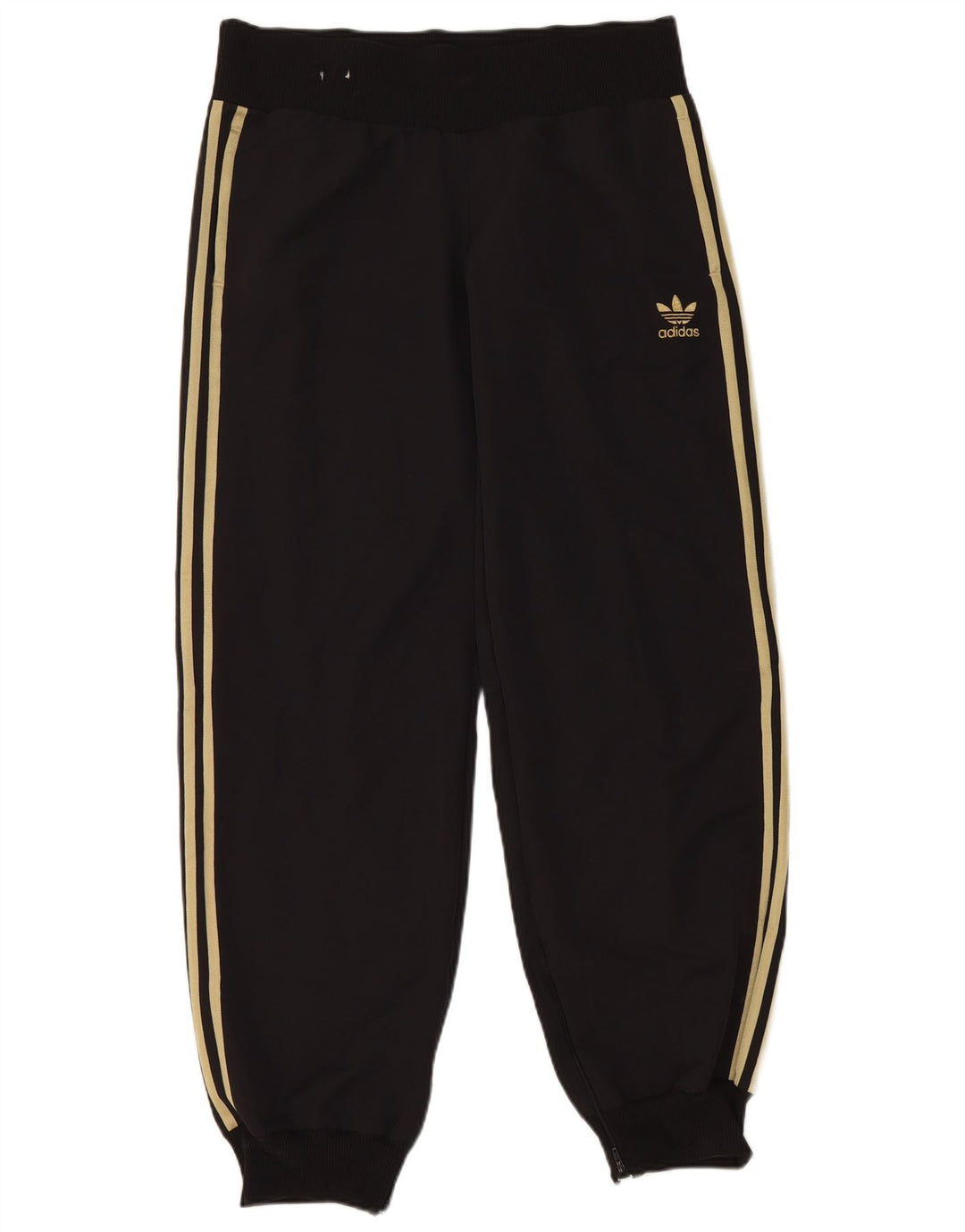 Adidas Dame træningsdragt Bukser Joggers UK 14 Medium Sort Polyamid