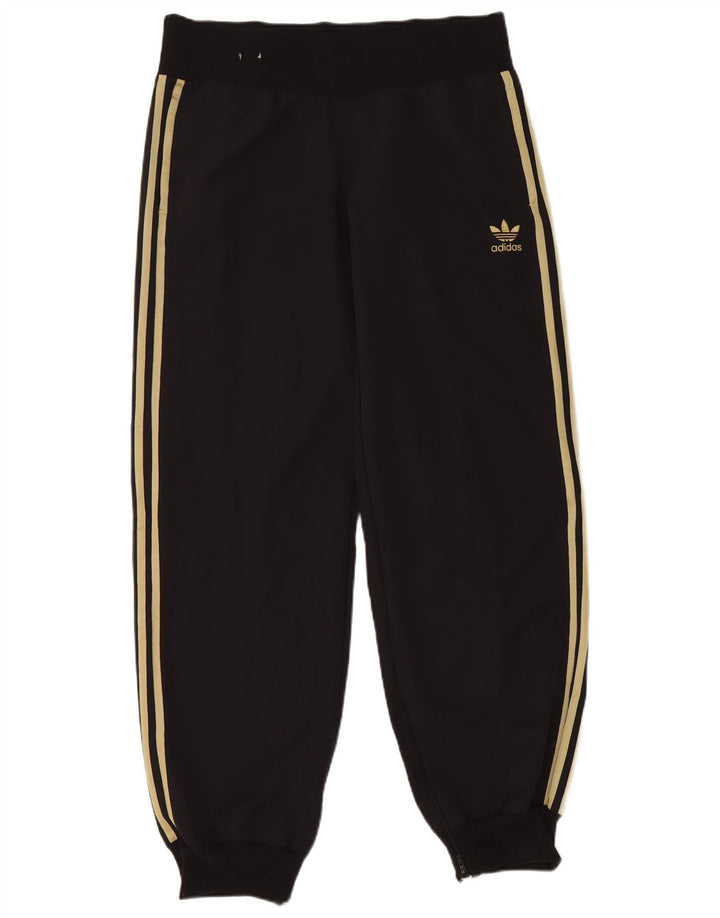 Adidas Dame træningsdragt Bukser Joggers UK 14 Medium Sort Polyamid