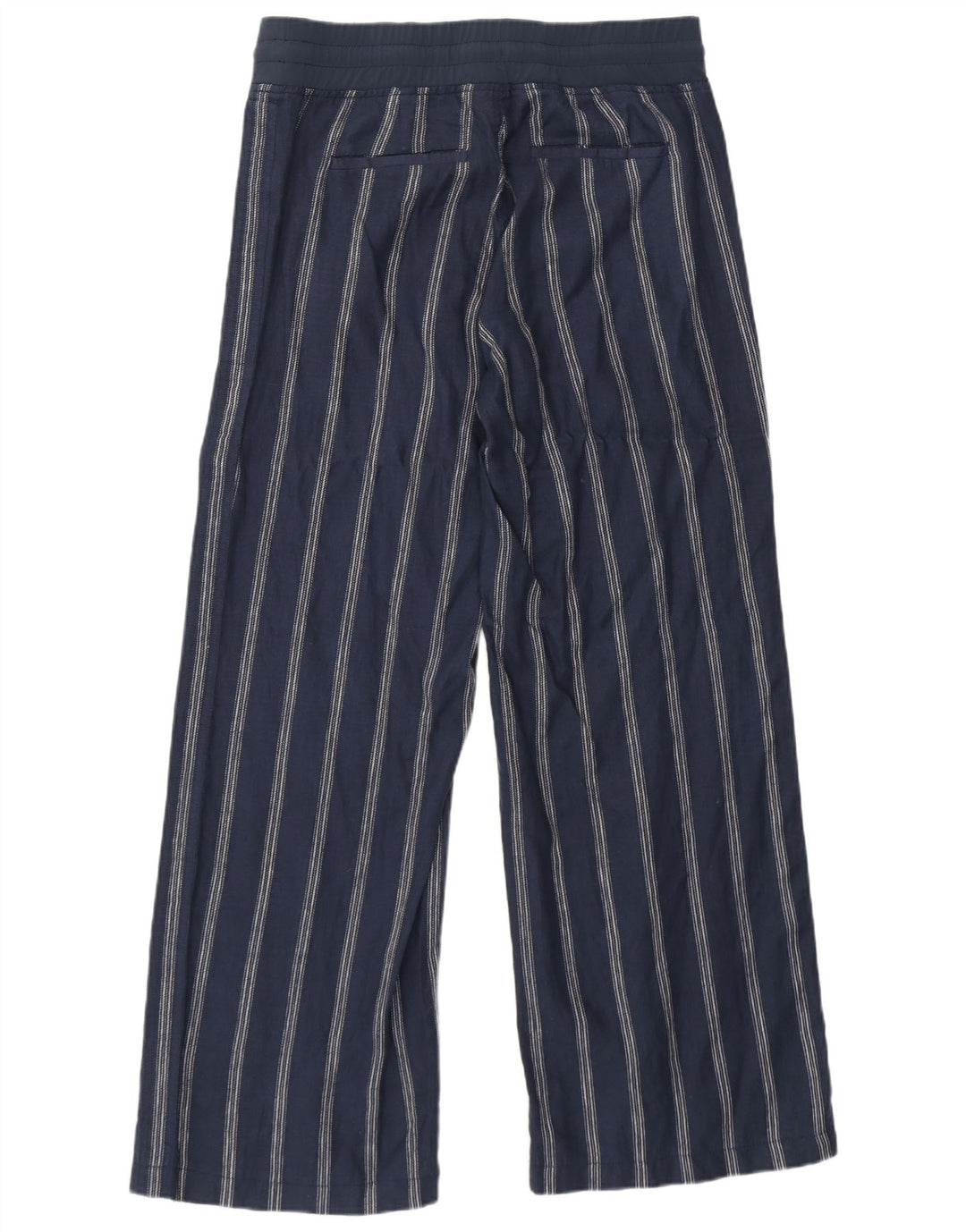 Athleta Dame træningsdragt Bukser US 8 Mellem marineblå stribet linned