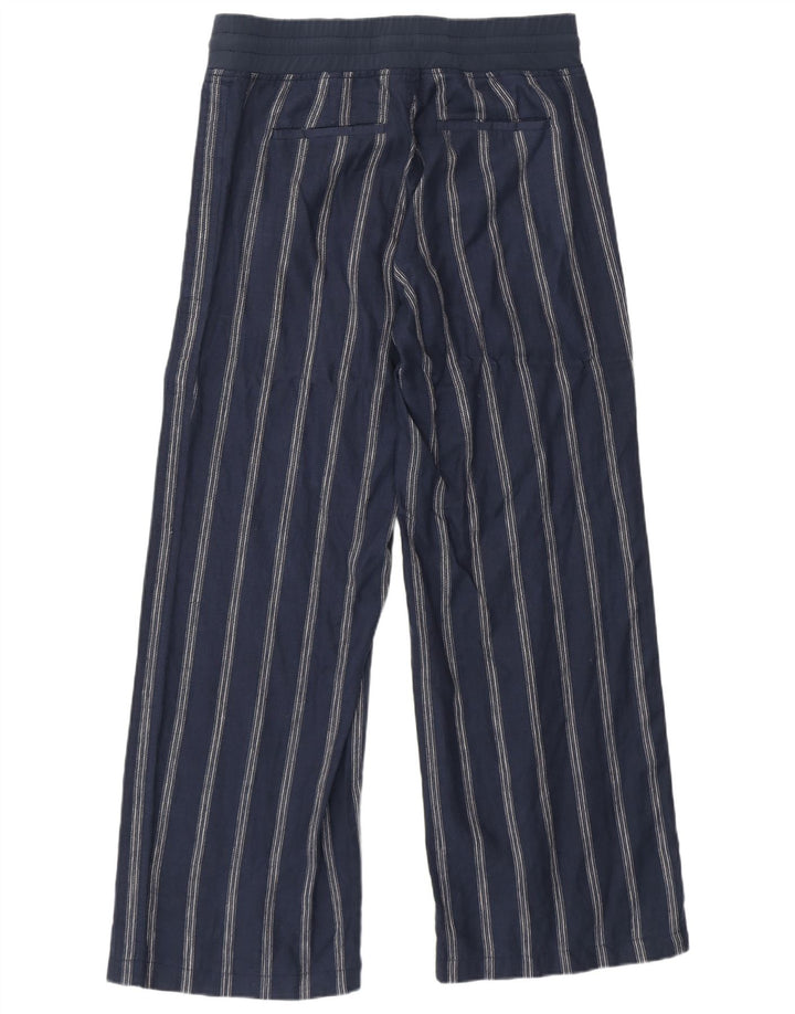 Athleta Dame træningsdragt Bukser US 8 Mellem marineblå stribet linned