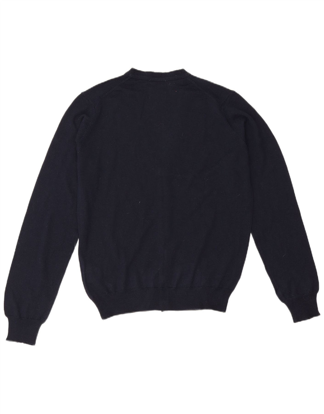 Riffel Herre Cardigan Sweater Lille Marineblå Akryl