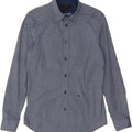DIESEL Mens Slim Fit Shirt Small Blue Geometric Cotton Vintage Diesel and Second-Hand Diesel from Messina Hembry 