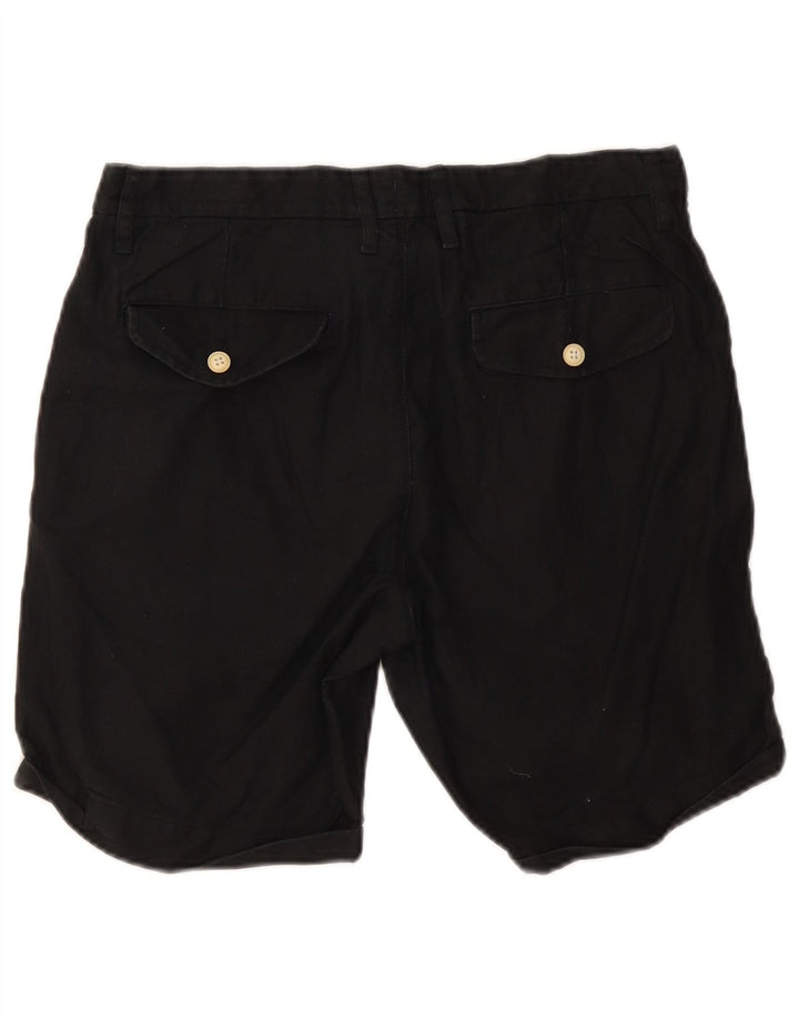 Izod Herre Chino Shorts W32 Medium Sort Bomuld