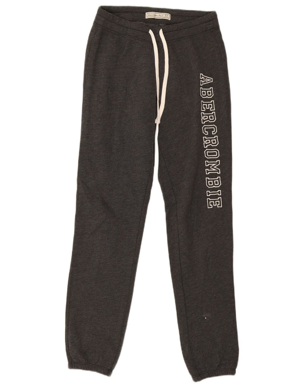 Abercrombie & Fitch Grafisk træningsdragt bukser til kvinder Joggers UK 6 XS Grå