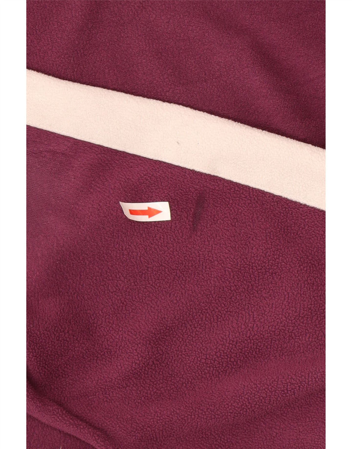 Superga Fleece Jumper med lynlås til mænd Medium Burgundy Colourblock