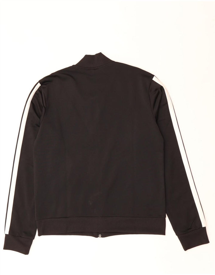 ADIDAS træningsdragt topjakke til kvinder UK 8/10 Lille sort polyester