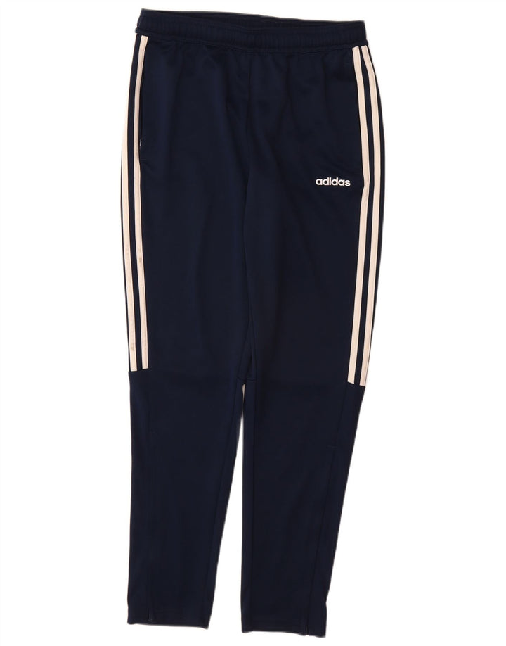 ADIDAS drenge Climalite træningsdragt bukser 13-14 år marineblå polyester