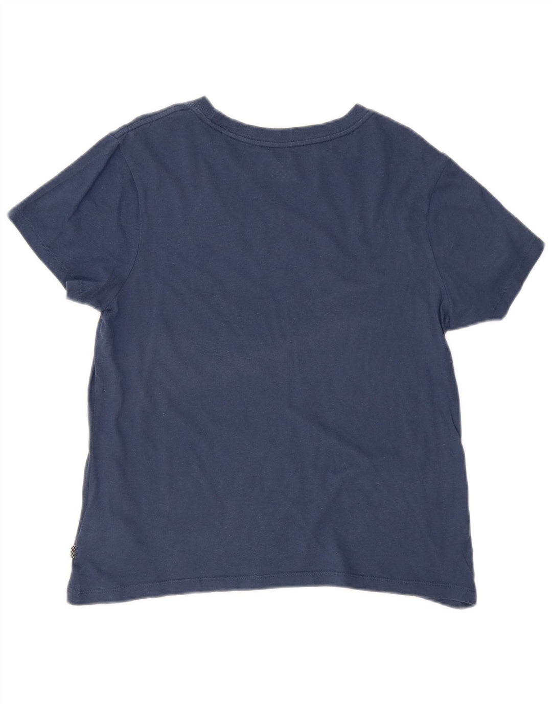 Vans Dame Grafisk T-Shirt Top UK 16 Stor Marineblå Bomuld