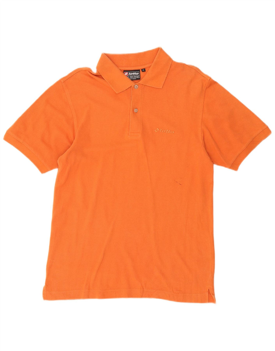 Lotto Herre Polo Shirt Medium Orange Bomuld