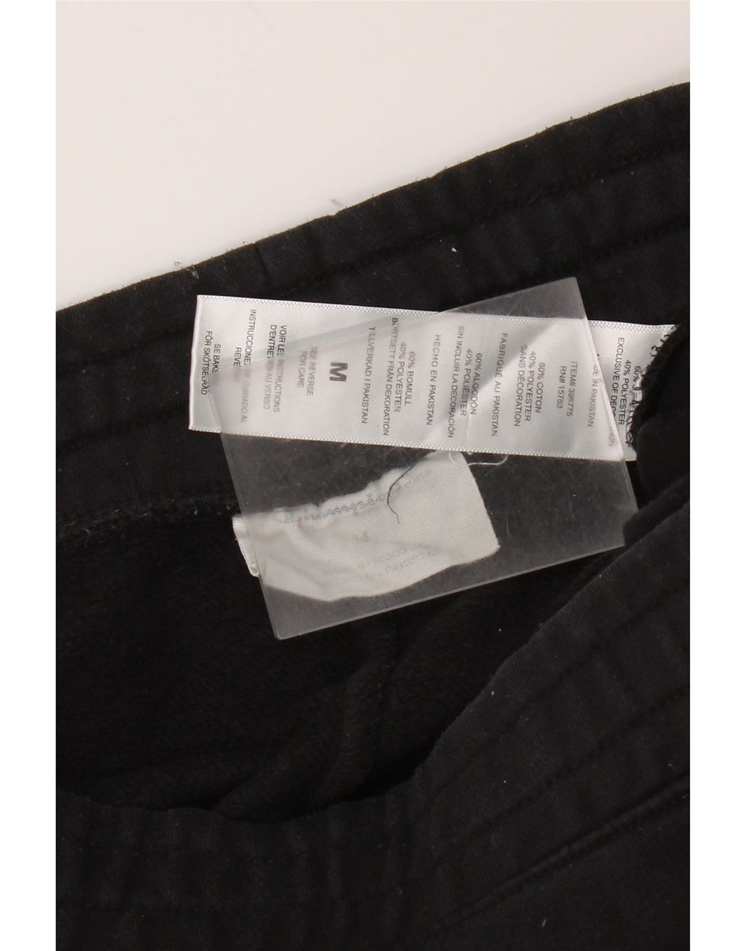 Champion Womens træningsdragt Bukser Joggers UK 14 Medium Sort Bomuld