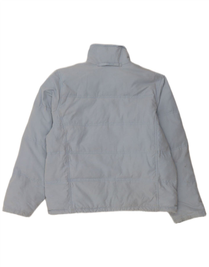 MUSTO polstret jakke til kvinder UK 14 Stor blå nylon