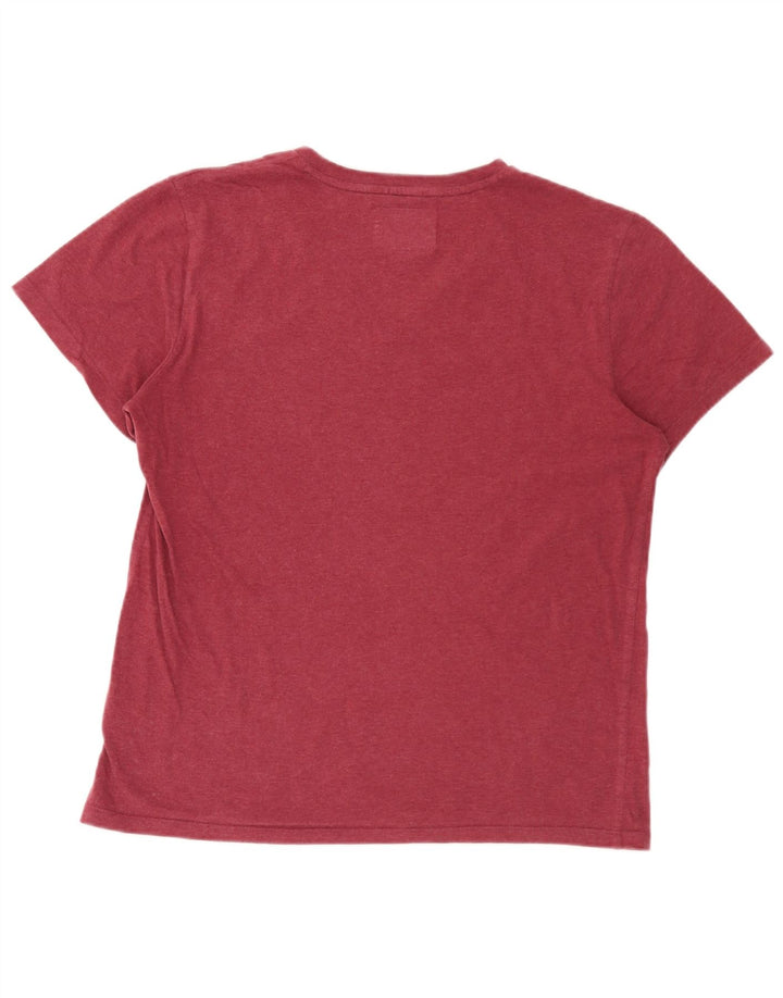 Superdry Herre T-Shirt Top Stor Bourgogne Bomuld