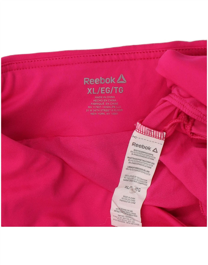 Reebok Sportsshorts til kvinder UK 18 XL Pink Polyester