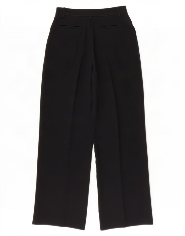 Jaeger Kvinder jakkesæt med brede ben bukser UK 8 Small W26 L30 Sort Polyester