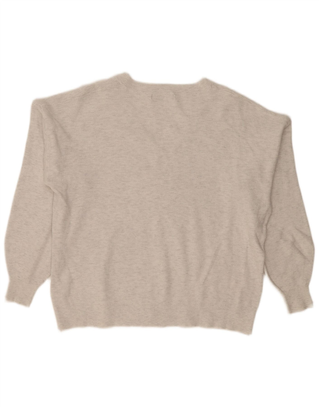 Marks & Spencer Dame Oversized V-hals sweater UK 18 XL Grå